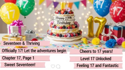 Best 17th Birthday Captions for Instagram