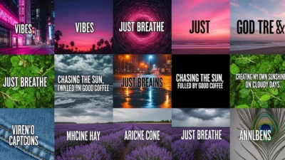 Black Captions for Instagram