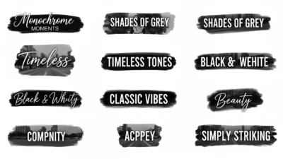 Black White Captions Instagram