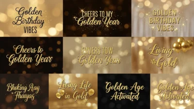 Golden Birthday Captions for Instagram