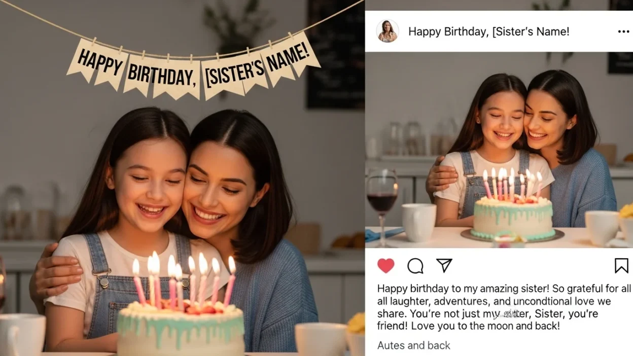 Sister Birthday Captions for Instagram