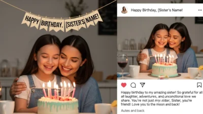 Sister Birthday Captions for Instagram