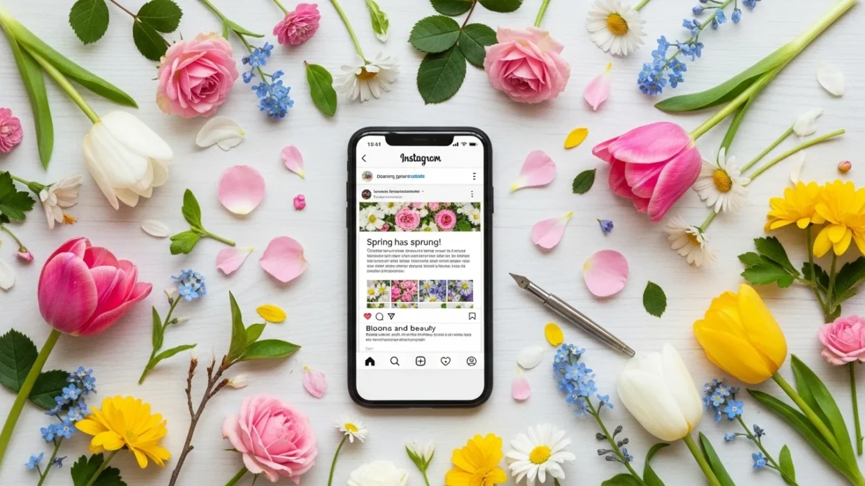 Blooming Captions for Instagram