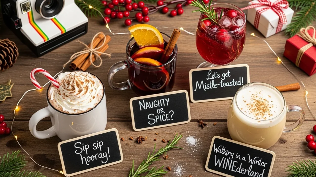 Christmas Drinks Captions for Instagram